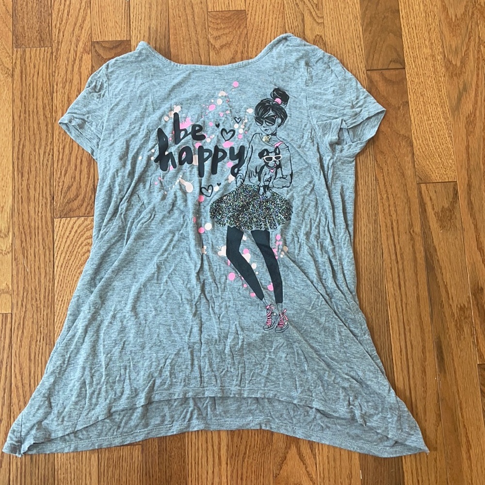 justice kids glitter and charm shirt